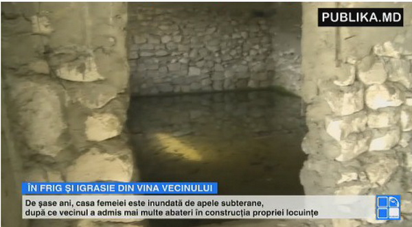 Din cauza vecinului o locuitoare a orașului Comrat în vîrstă de 83 de ani timp de șase ani locuiește în umezeală și frig